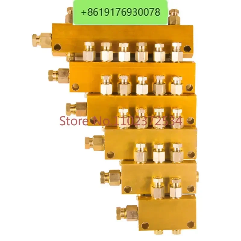 

10 pieces B type adjustable separator oil pipe distributor TK type resistance separator oil drain lubrication