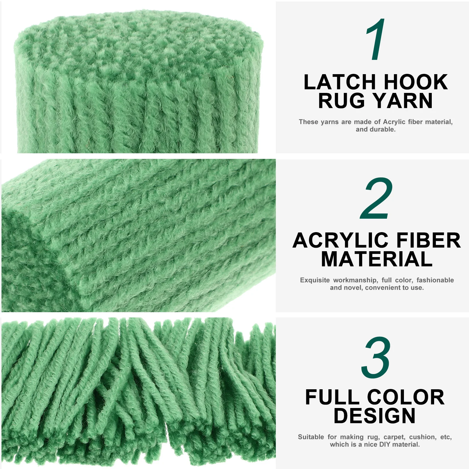 

10 Rolls Carpet Embroidery Yarn Kit Acrylic Fiber Diy Craft For Rug Cushion Decor Latch Hook Weaving Knitting Yarn Handicraft