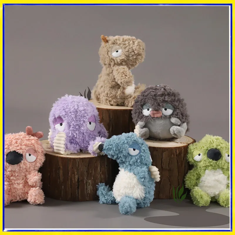 

Swamp Monster Plush Toy Shake Rattle Keychain Stuffed Animal Bag Charm Cute Doll Gift for Kids Fans Car Home Decor Soft