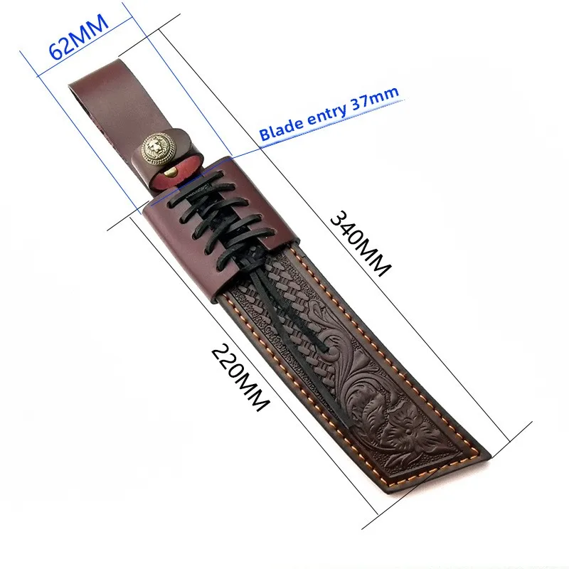 Samurai Schwert Scheide Ledertasche handgemachte Rindsleder Messer Fall Outdoor gerade Messer Ledertasche Rindsleder erste Schicht Scheide