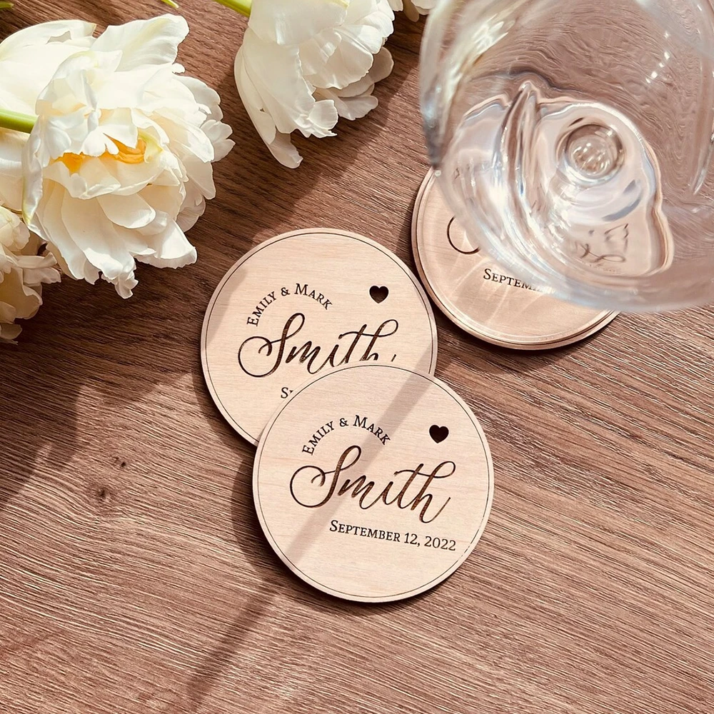 Place Cards Wedding Place Cards Laser Cut Name Custom Place Settings WOOD names Bridal Party Place Card Gift Tags Party Decor