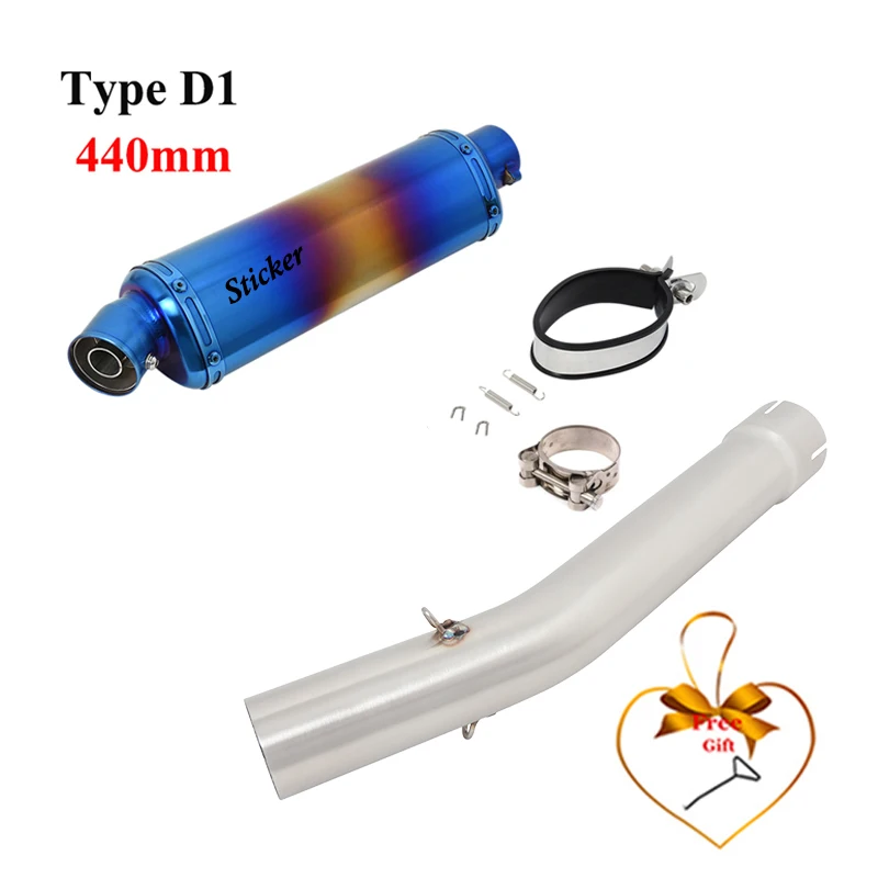 Slip On For YAMAHA YZF R6 YZF-R6 1998 - 2005 Motorcycle Exhaust Escape System Middle Link Pipe Stainless Steel Muffler DB Killer - view 4