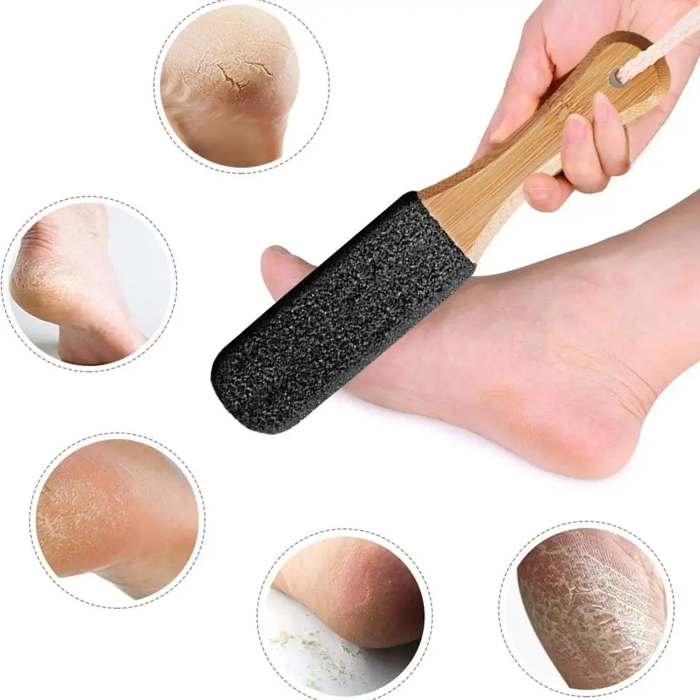 1PCS Professional Pedicure Rasp Tool For Dead Skin Crack Heels Beech Wood Foot File Rasp Callus Remover Foot Scrubber