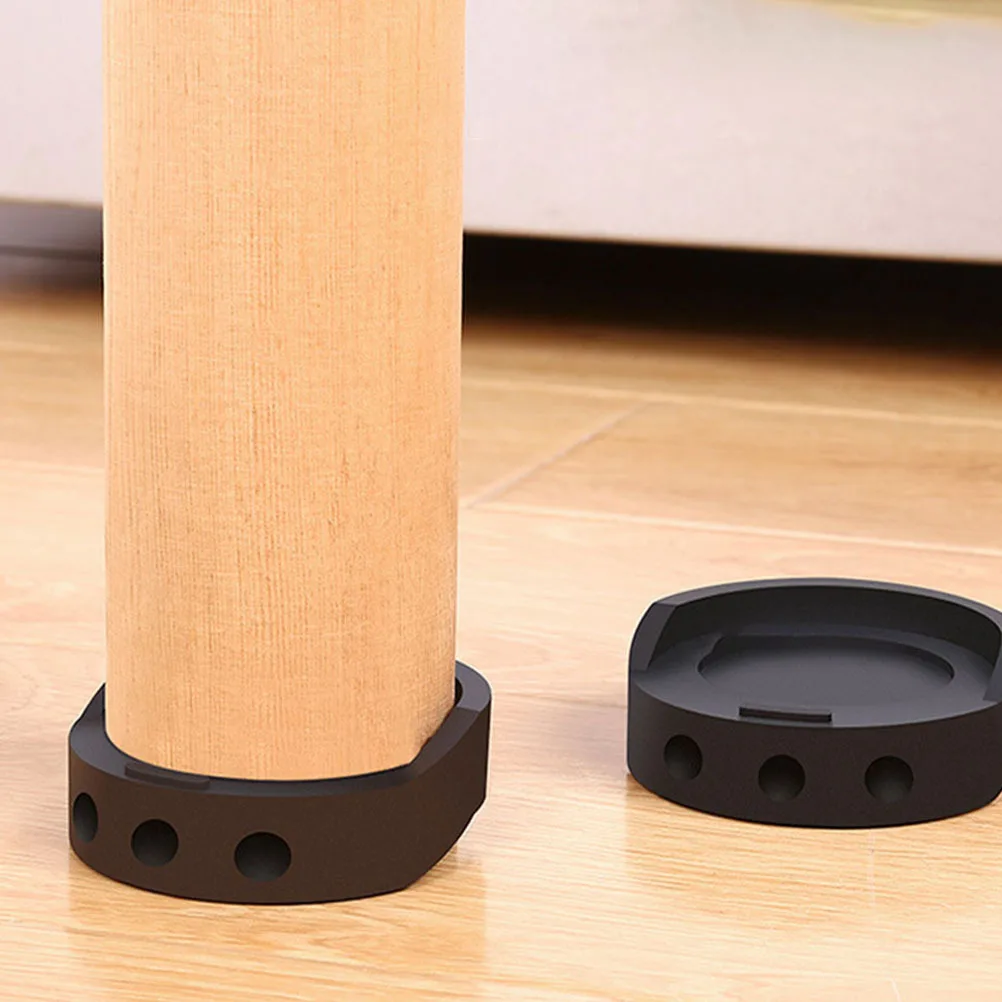 

8Pcs Anti-Slip Furniture Foot Mats Black Compact Design for Cabinet Refrigerator Washing Machine Bed Furniture Foot Mat