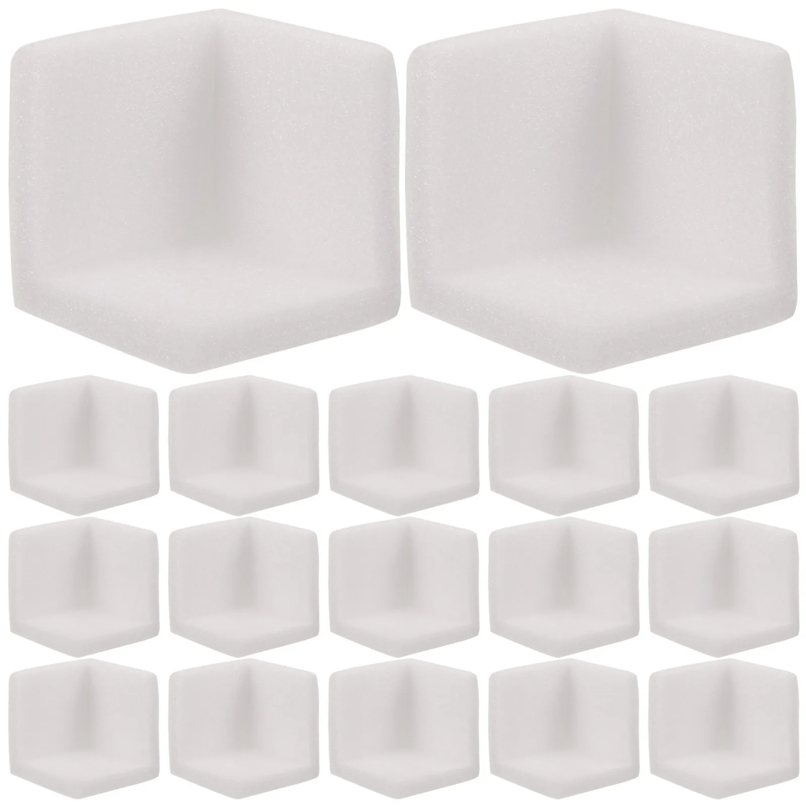 50Pcs Furniture Corner Protectors Soft Epe Foam Impact Resistant Edge Bumpers for Tables Picture Frames Cabinets Moving