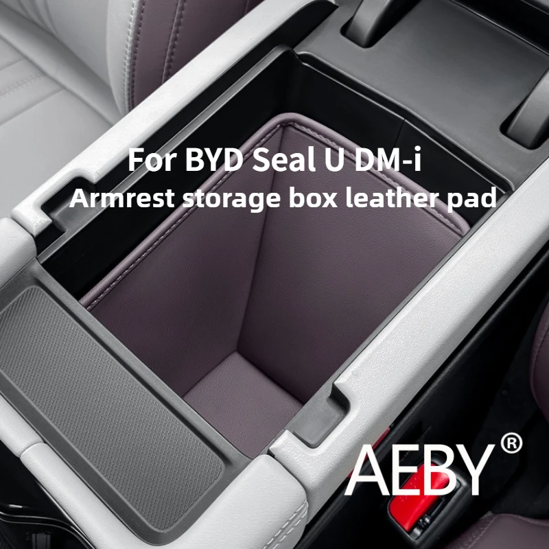 

AEBY For BYD Seal U DM-i 2023 2024 2025 Center Console Waterproof Organizer Box, Car Armrest Storage Pouch, Interior Accessories