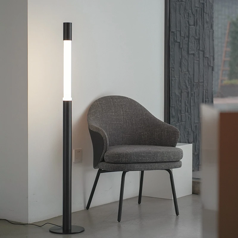 

Modern Minimalist Floor Lamp with Touch Sensor Standing Light for Living Room Bedroom Sofa Side Corner Entryway Designer Light
