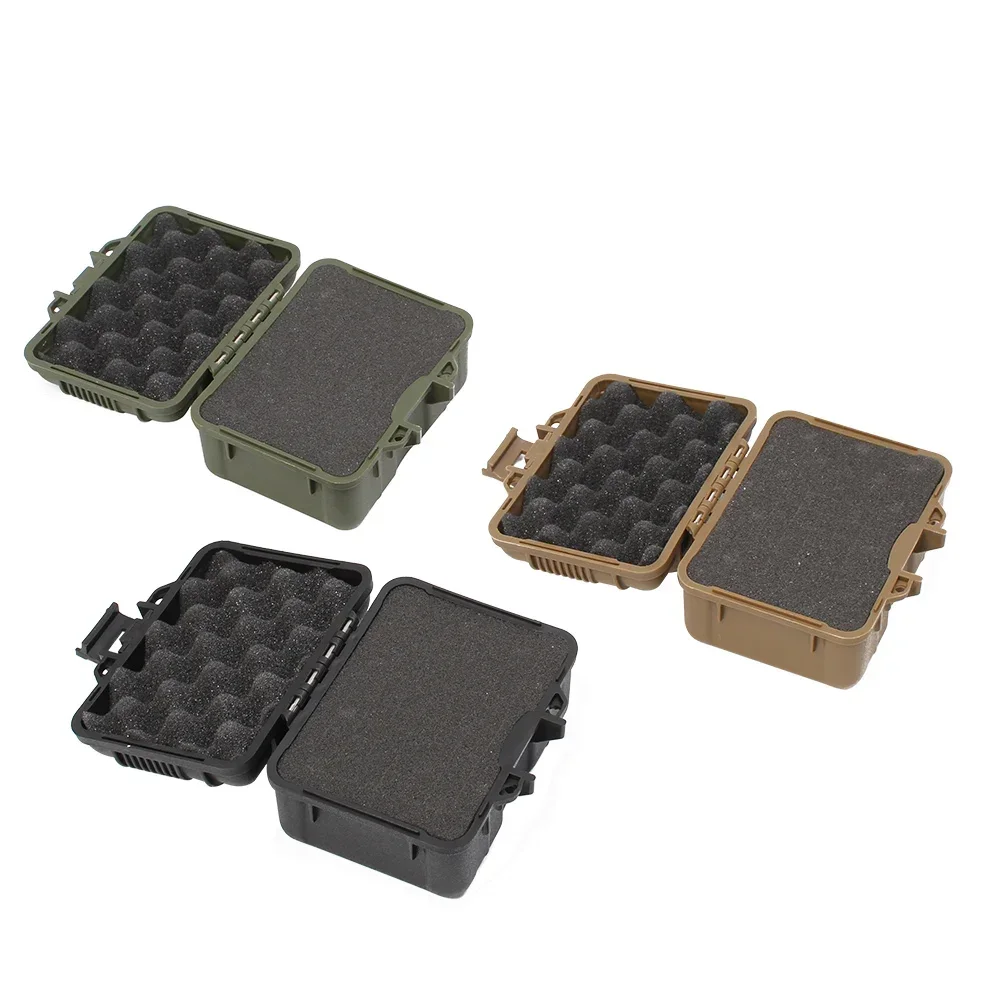 Outdoor Plastic Toolbox Sealed Scope Sight Equipment Box Shock-proof Instrument Case Safety Protective Ammo Box Storage Case