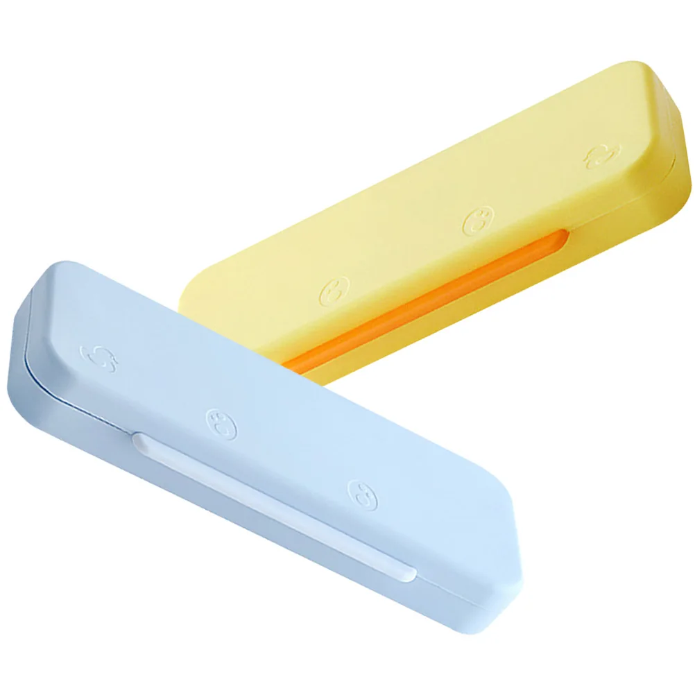 

2Pcs Student Pencil Box Double Layer Plastic Stationery Case Large Capacity Pen Organizer School Supplies Storage