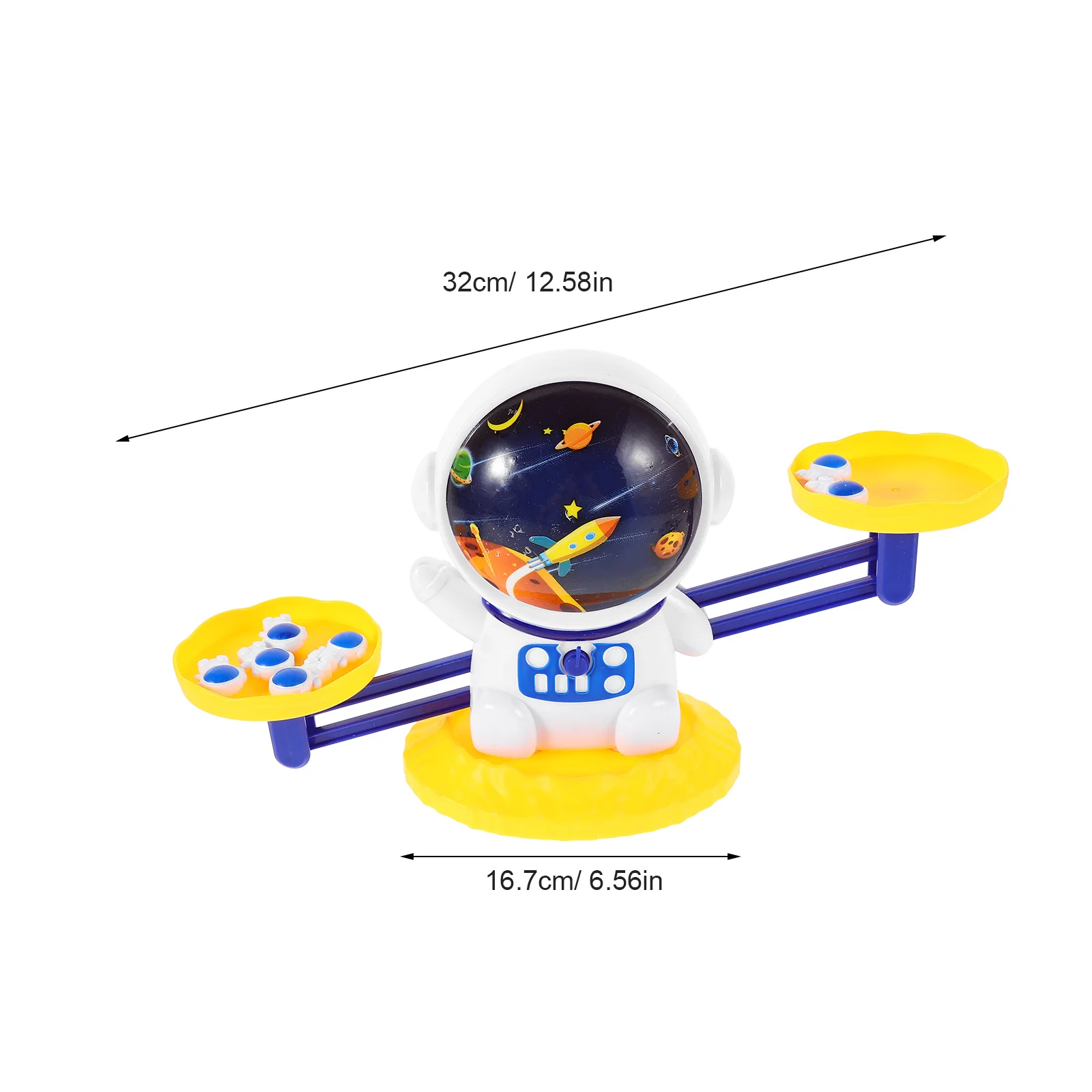 مجموعة واحدة من مقياس التوازن لرائد الفضاء للأطفال في مرحلة ما قبل المدرسة، لعبة العد التعليمية للرياضيات في مرحلة الطفولة المبكرة، ميزان للأطفال #5