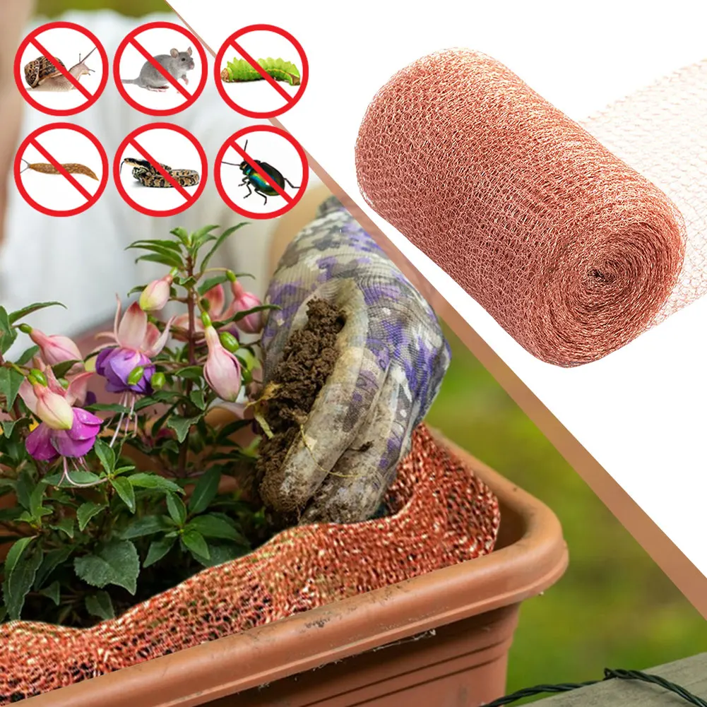 10m Copper Mesh Roll Pure Copper Wire Netting for Pest Control Snails Mice