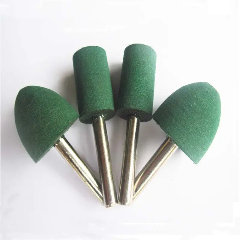 

16-25mm Big Rubber Polishing Head 6mm Shank Electric Grinder Grinding Heads Cylinder Metal Mirror Polishing Jade Fine Grinding