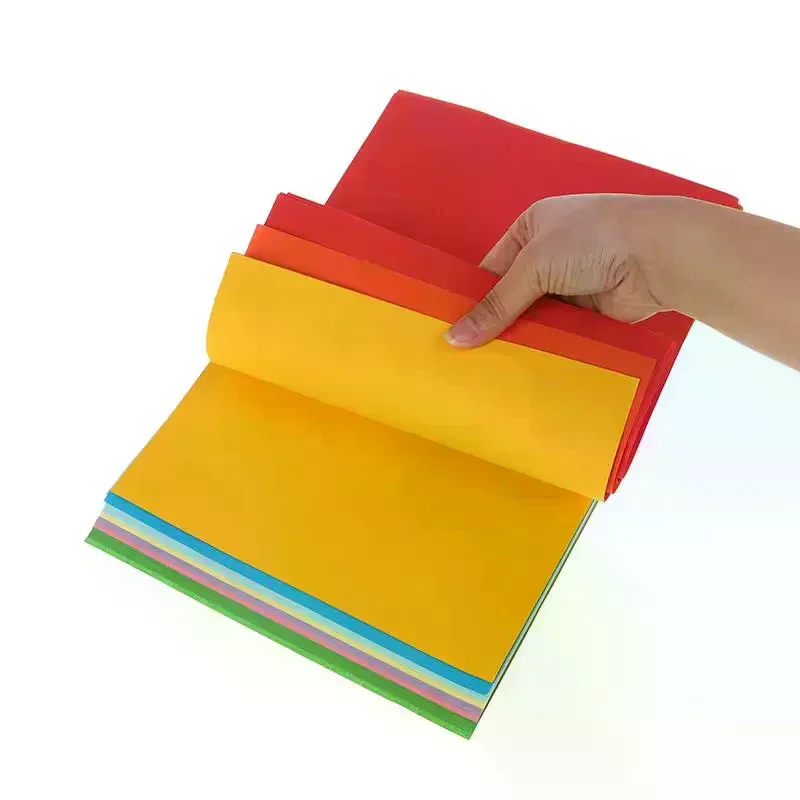 50/100pcs Color A4 Paper 10 Color Copy Paper Printing Paper Color Hand Folding Paper For Kids DIY Art School Home Projects