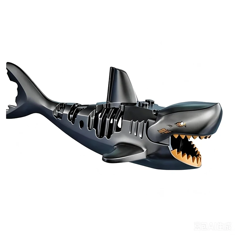 Filmfigur Krokodil-Monster Peripheres Plastikmodell Zusammenbaubare Bausteine Fortgeschrittene Statue Kinder Geburtstagsgeschenke Spielzeug