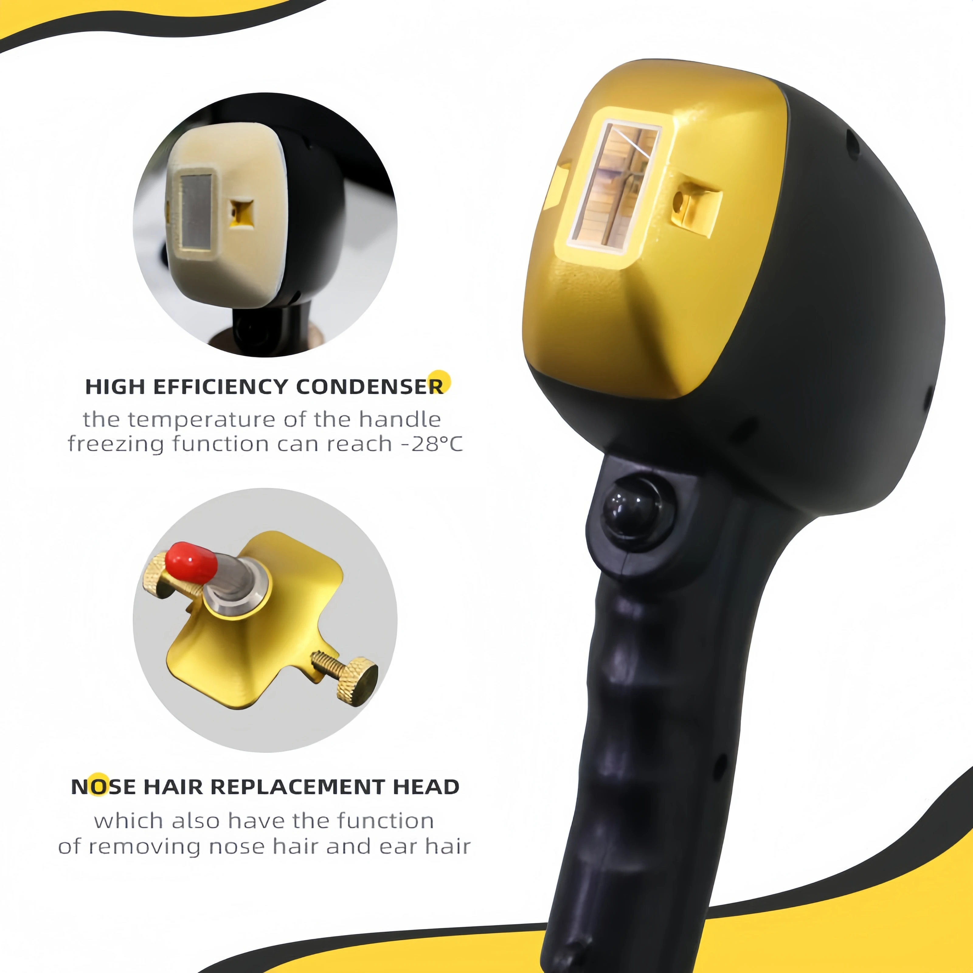 2025 2-in-1 Diode Ice Titanium Laser Hair Removal Machine 4000W 755 808 940 1064nm Body Hair Removal with 4 Wavelength Options