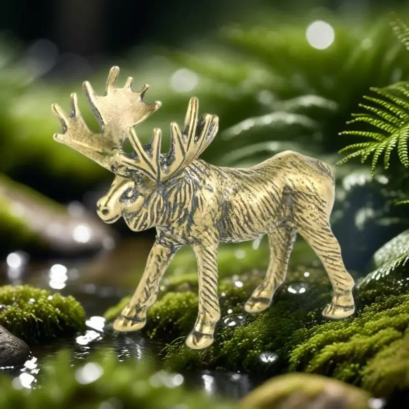 Alloy Figurine With Exquisite Hand Carved Details For Home Decor Garden Ornament Desktop Collection