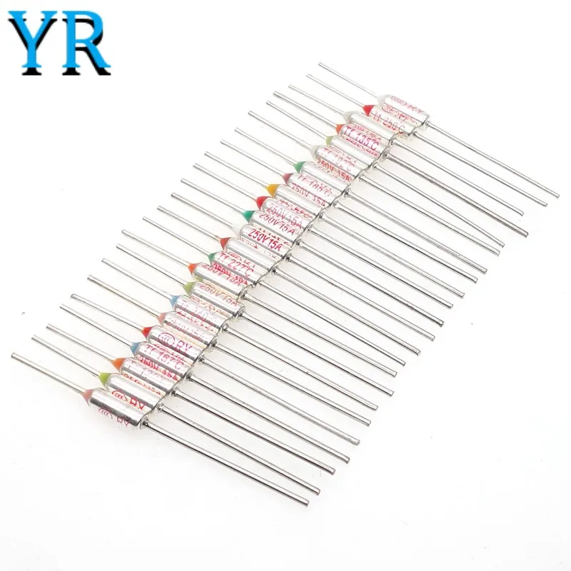 10PCS TF Thermal Fuse RY 15A 250V Temperature 85C 95C 100 110 113 115 120 121 125 130 133 142 152 155 165 185 192 216 240C 280C