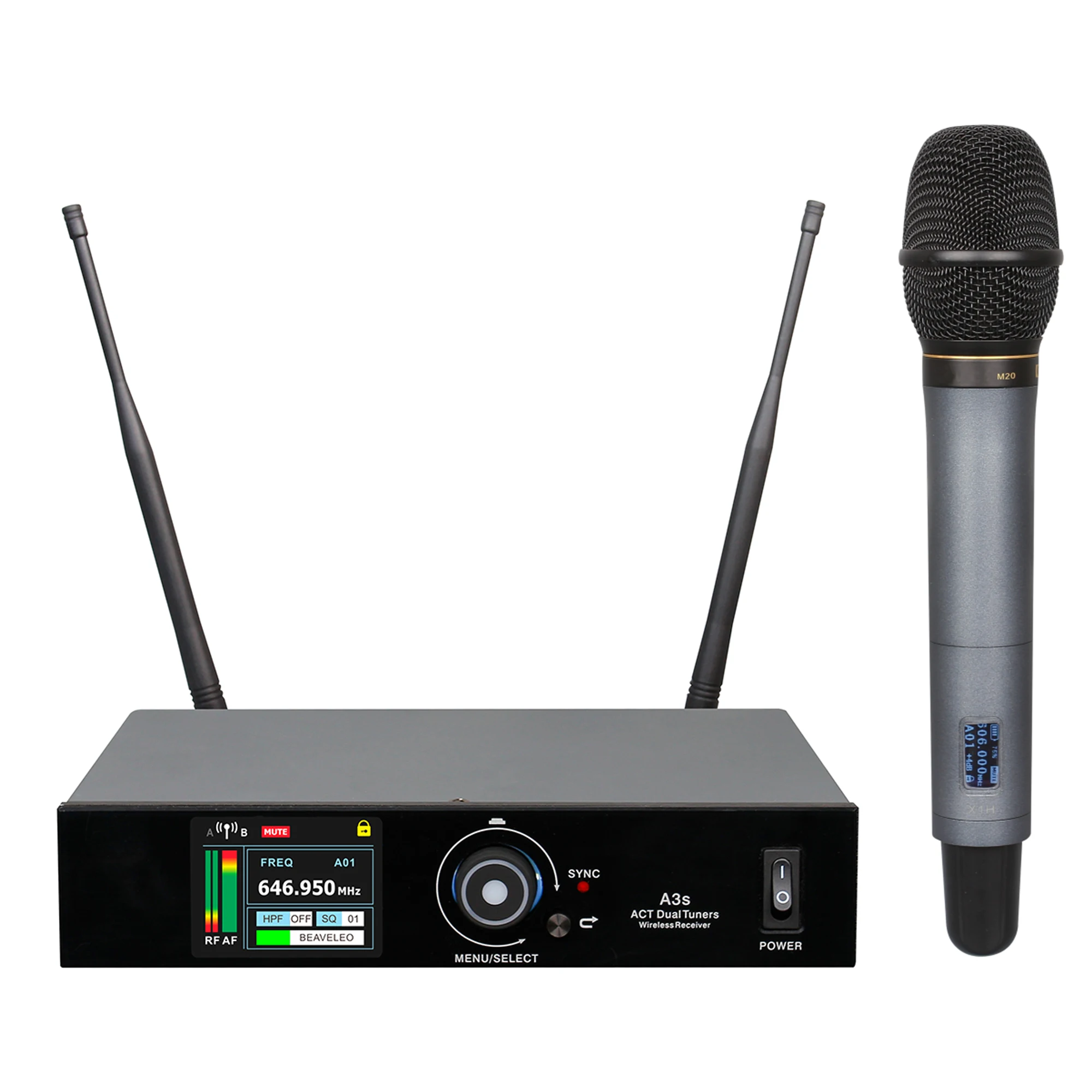 SDR A3S Digital Wireless Microphone Condenser Single Channel Stage Microphone Compatible With Dante Network Management System