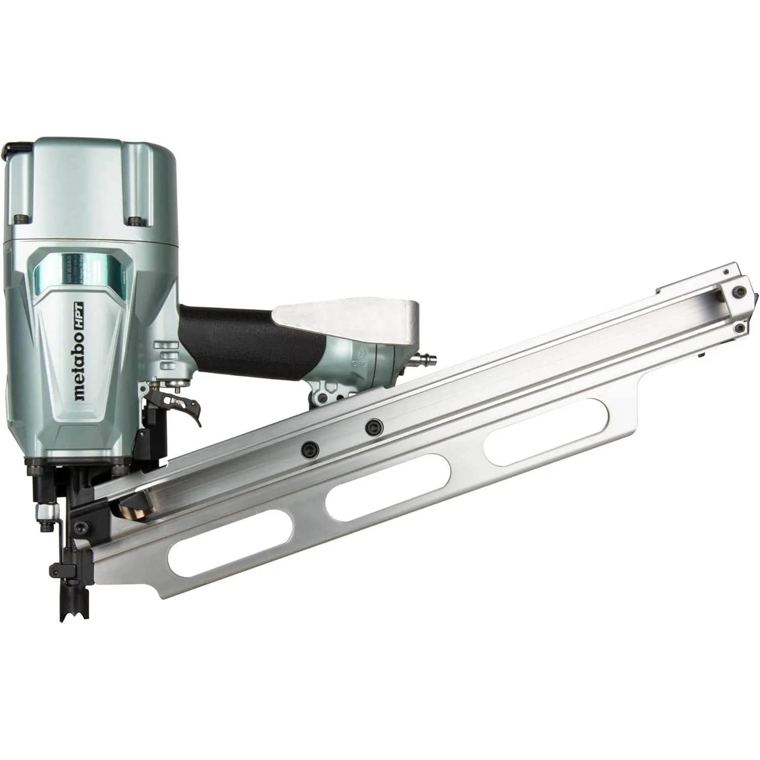 

Metabo HPT Framing Nailer High Grade Aluminum Magazine Tool-less Depth Adjustment Pneumatic Framing Nails 2-Inch To 3-1/4-Inch