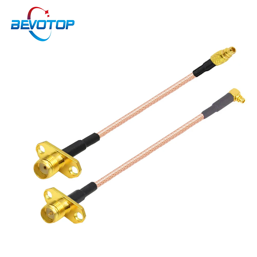 1 SZTUK MMCX do SMA/RP-SMA żeński przedłużacz antenowy RG316 Pigtail FPV do montażu panelowego TBS Unify PandaRC VTX BEVOTOP