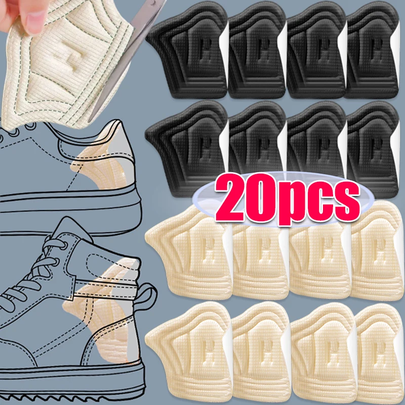 

7mm Thickened 2-20pcs Insoles Patch Heel Pads for Sport Shoes Antiwear Feet Pad Cushion Insert Insole Heel Protector Sticker