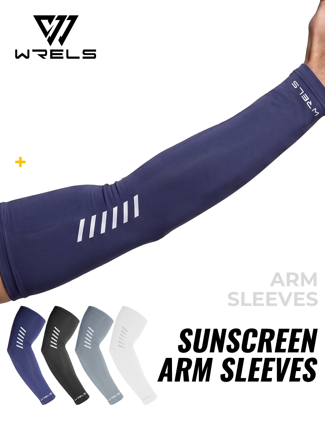 WRELS Fahrrad-Armstulpen, UV-Schutz, Sonnenschutz, zum Laufen, Fahren, Angeln, leichte Basketball-Armschützer, Sport-Armstulpen – Detail 5
