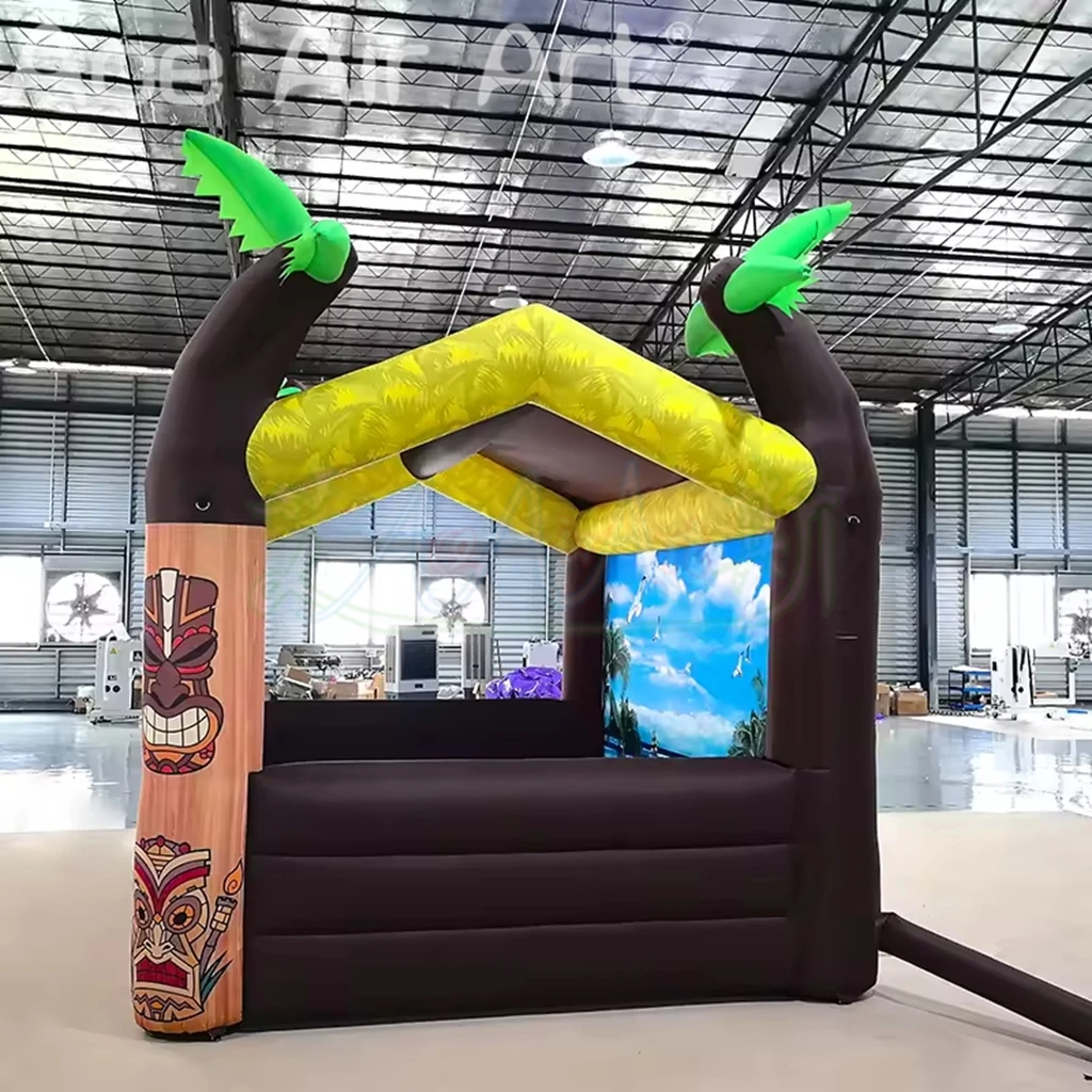 新しいデザインのカスタマイズ可能なポータブルインフレータブル広告テント、ココナッツツリーテント、パーティー・パブテント、プールバーイベントプロモーション用