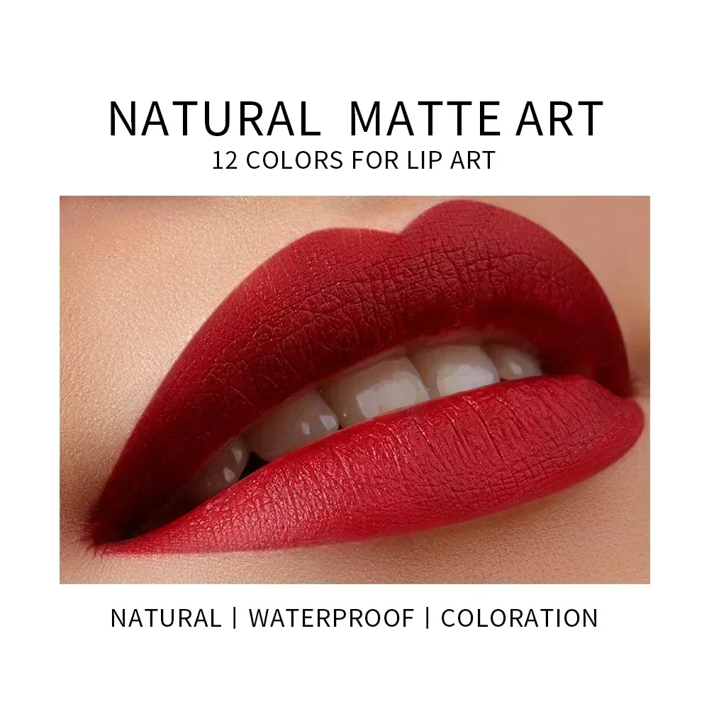 12 Color Matte Lipstick Moisturizing Waterproof Velvet Texture Natural Lasting Lipstick Non Stick Cup Hot Sale Fashion Cosmetics