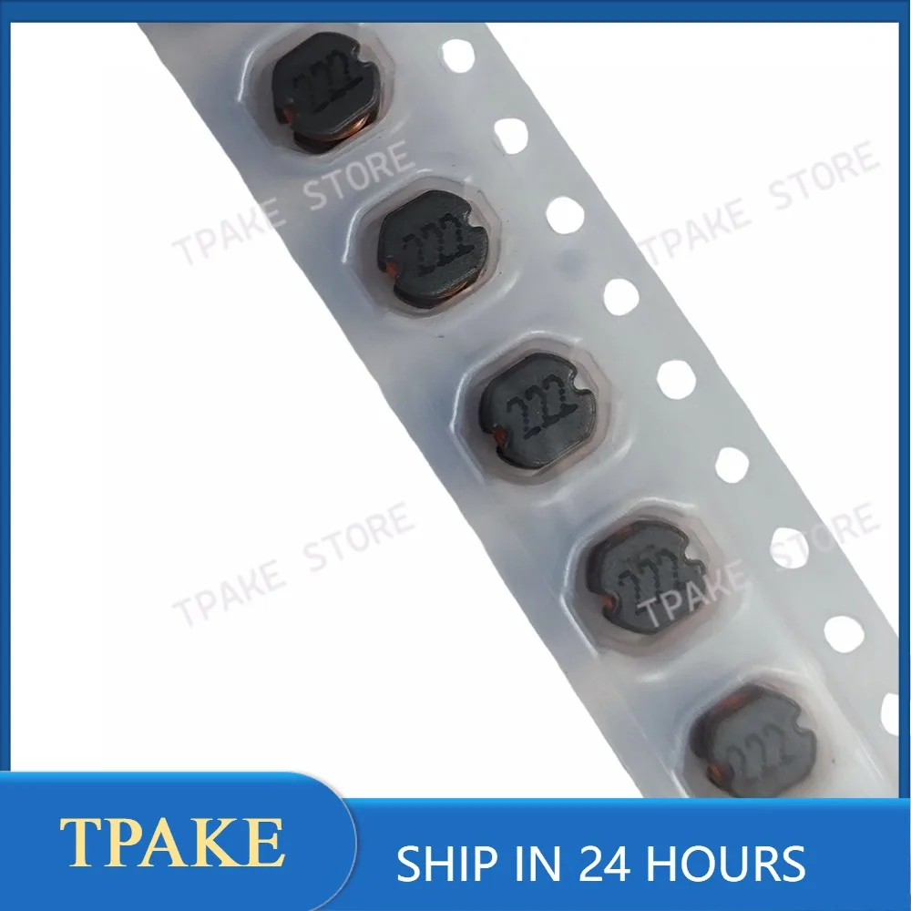 10/100PCS SMD Power Inductor CD43 222 2.2MH Wire Wound Inductance Copper Core