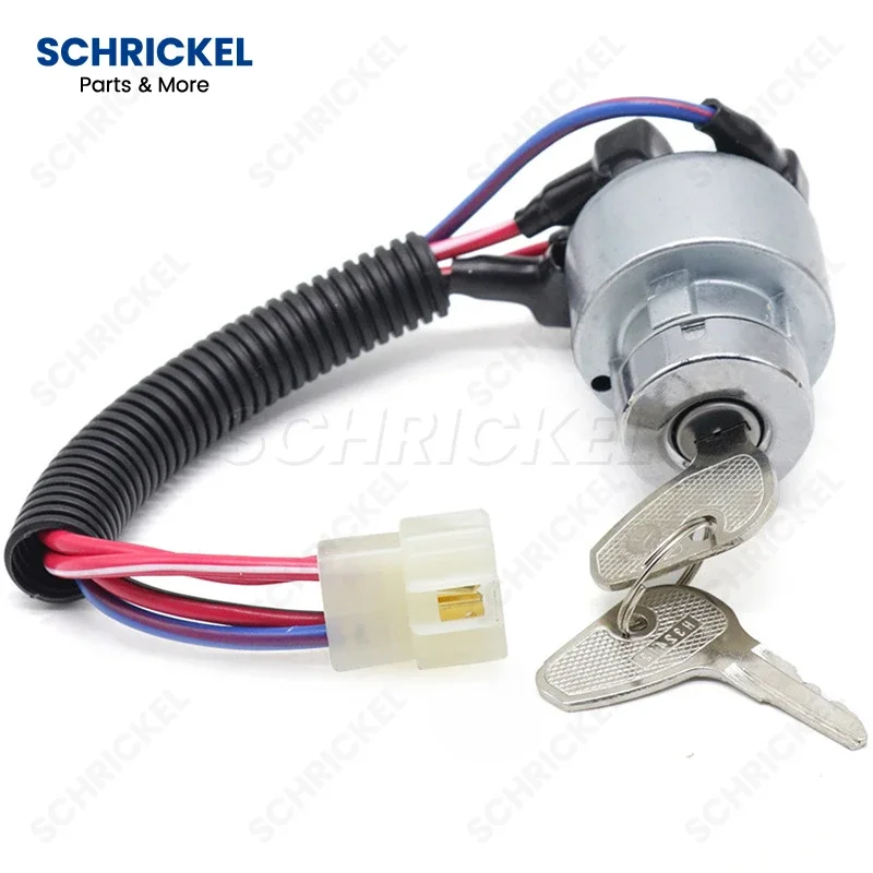 Ignition Switch Lock Assembly TC020-31822 for Kubota L2800 Tractor Series C/W 2 Keys L2501D L2501F 1900-0931 TC02031822