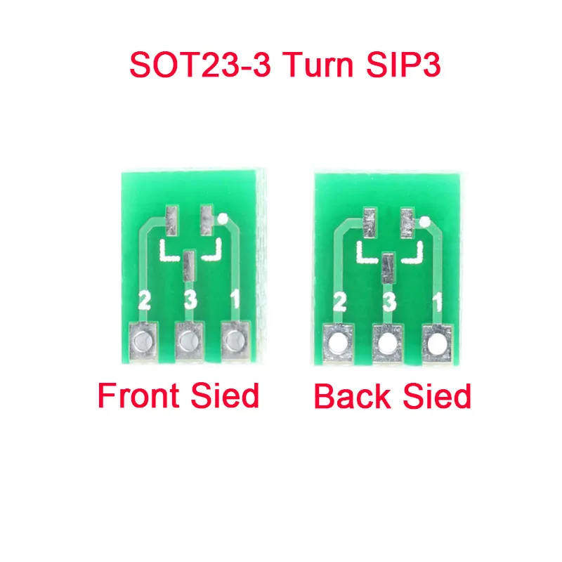 50pcs/5Pcs SOT23 SOT23-3 Turn SIP3 Double-Side SMD Turn To DIP SIP IC Socket PCB Board SIP3 Adapter Converter Plate SOT Diy Kit
