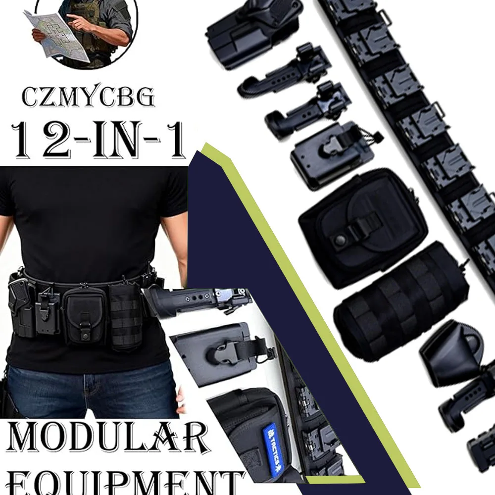 نظام المعدات المعيارية لإنفاذ القانون التكتيكي حارس الأمن العسكري دورية فائدة تنوعا معركة العمل حزام الصيد