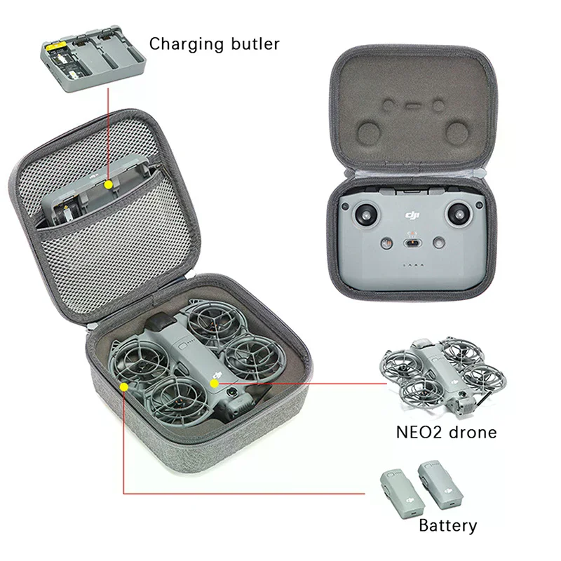 Carrying Shockproof Case For More Combo Kit Case Portable Storage Bag For Drone Remote Accessories