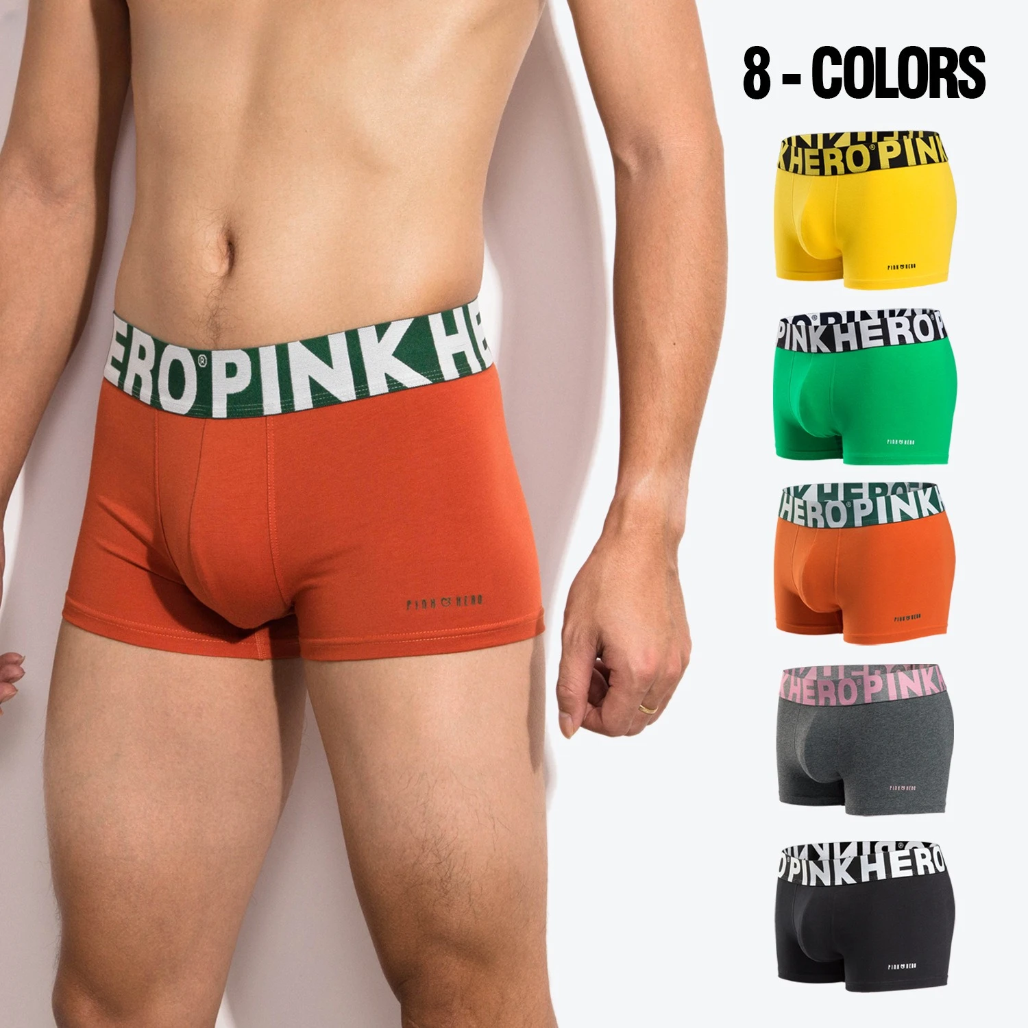 

6 шт., хлопковое мужское нижнее белье, трусы, мужские боксеры, дышащие и удобные модные шорты больших размеров для молодых мальчиков, 8 цветов