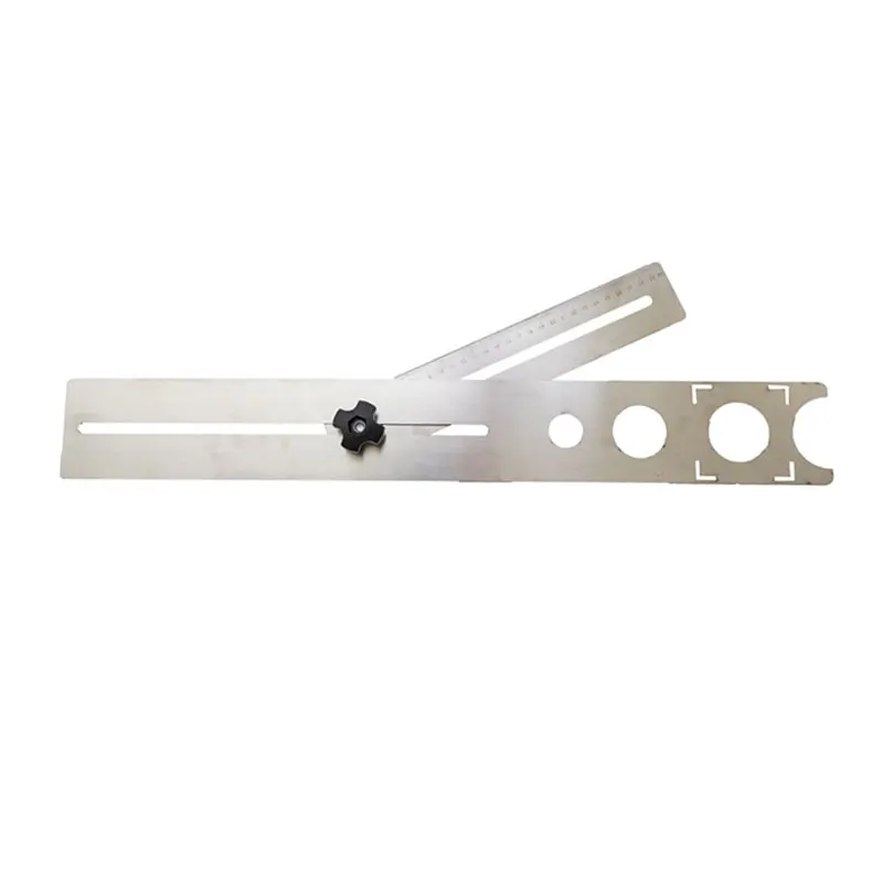 Stainless Steel Tile Hole Opener Locator Marking Hole Punching Positioning Ruler Ceramic Marble Glass Floor Drilling Hole Tools