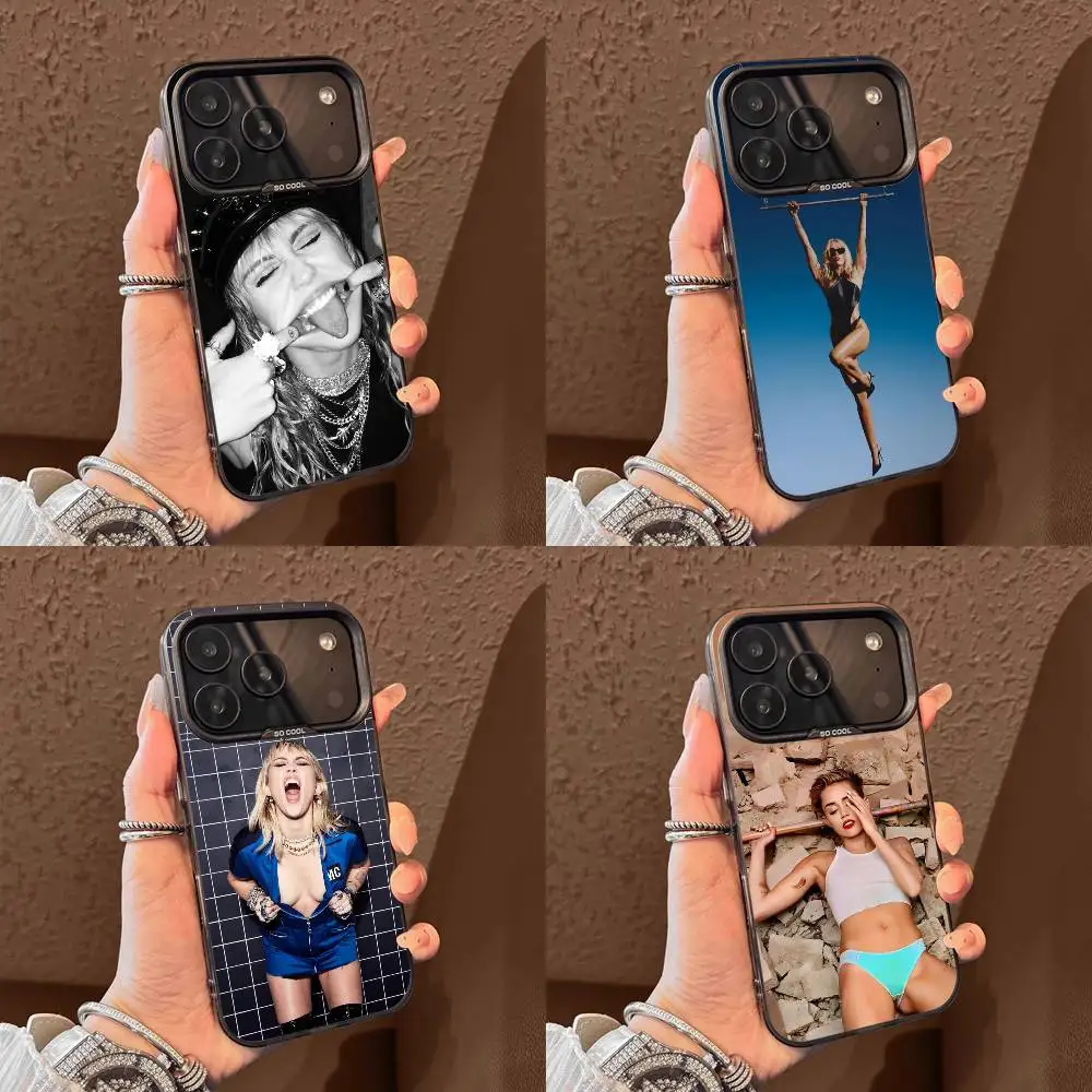 

M-Miley Cyrus Endless Summer Vacation Phone Case For iPhone 15,16,12,14,13,17,11,E,Max,Plus,Air,Pro,Mini Black Tpu Cover