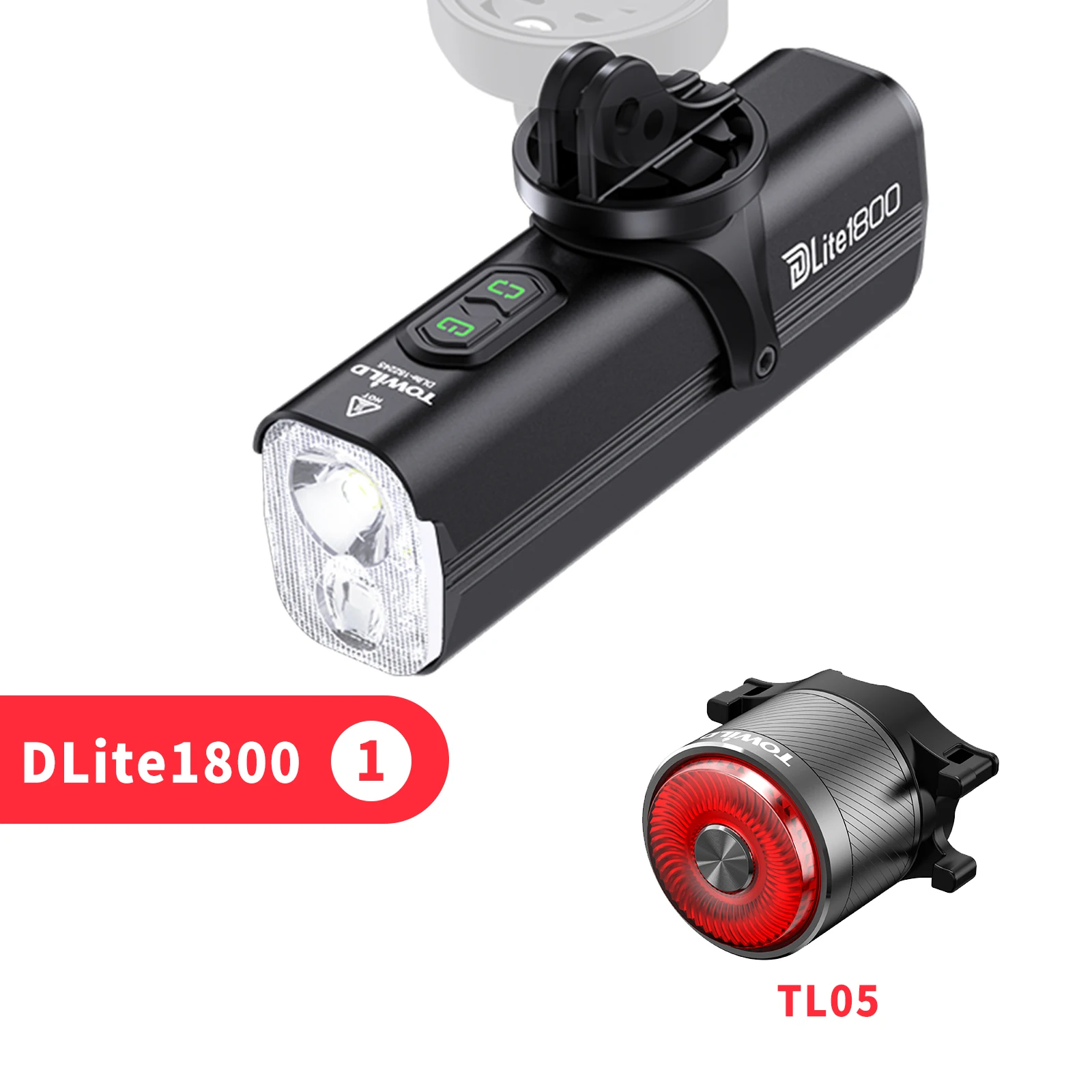 TOWILD DLite1800 自転車ライト 2100LM 充電式