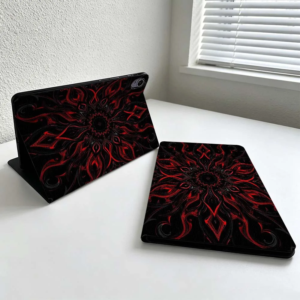 Abstract Red Floral Pattern For Huawei MatePad MediaPad MagicPad Honor Pad 10 9 8 X10 X9 X8 Pro Soft Inch Tablet Case Cover