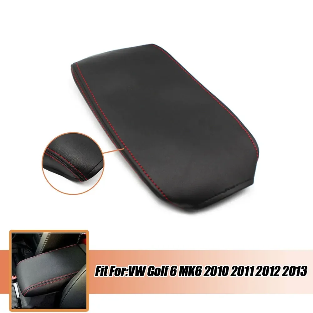 

1Pc Car Decoration Center Control Armrest Box Leather Trim Car Interior Accessories Cover for VW Golf 6 MK6 2010 2011 2012 2013