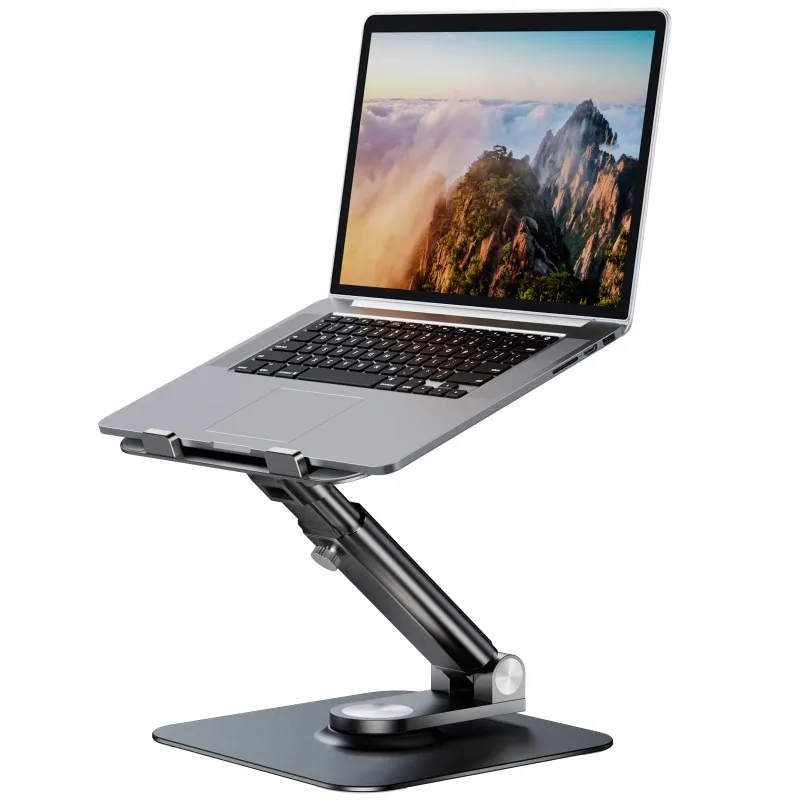 

Adjustable Laptop Stand for Desk Telescopic Laptop Riser Freedom Height & Multi-Angle Foldable And Portable Computer Stand