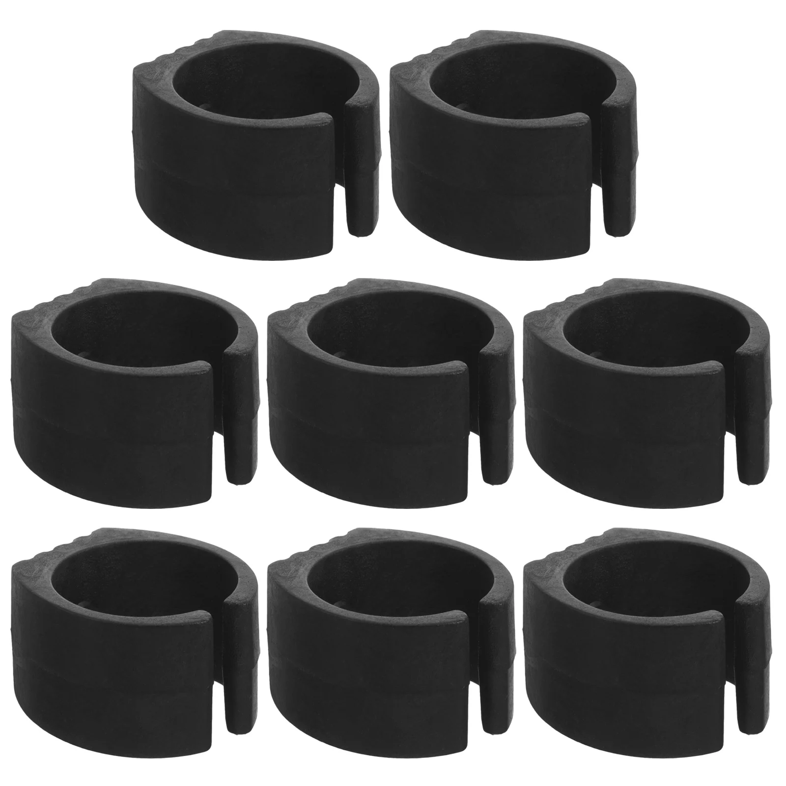 

8 Pcs Anti Mat Shopping Cart Accessories Folding Mats Grocery Parts Black Pads 32mm Non Foot Caps Plastic Easy