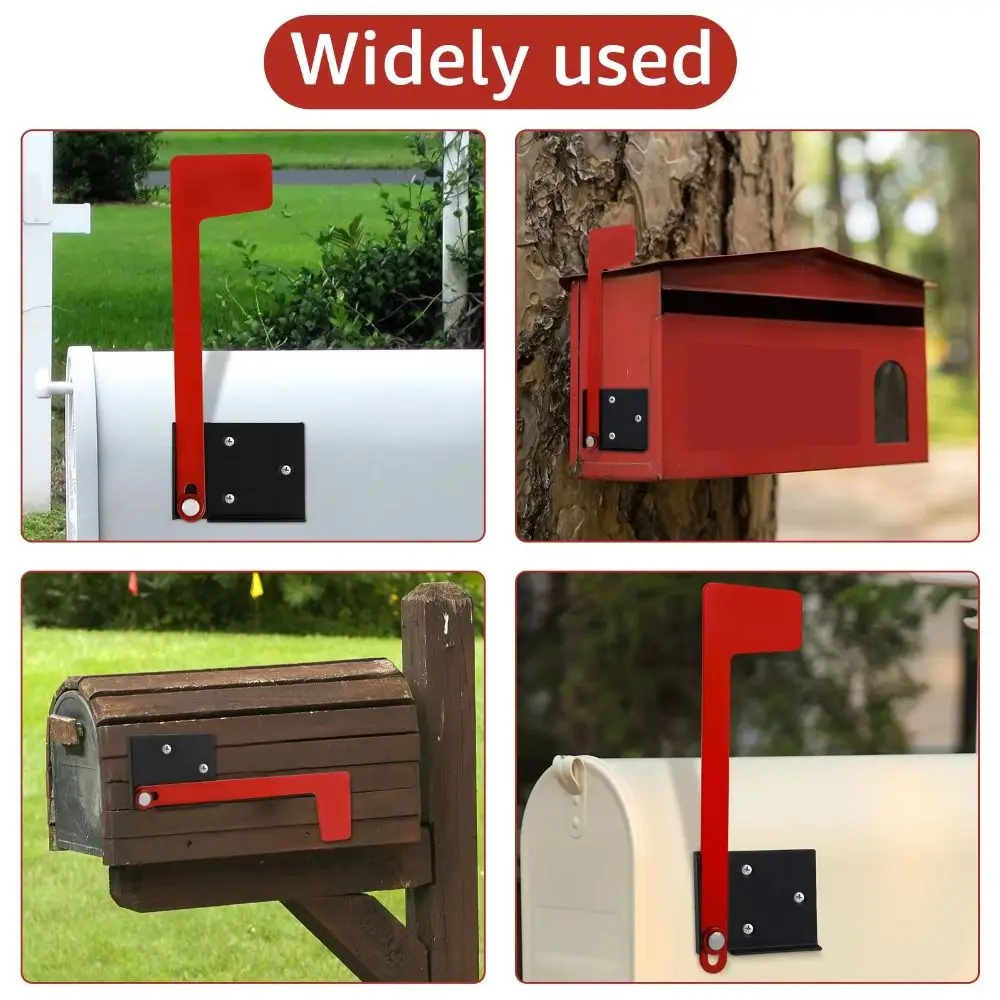 Rustproof Mailbox Flag Replacement Kit High Temperature Plating Heatproof Mailbox Flag Gravitational Design Coldproof