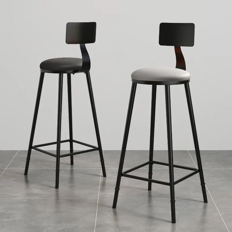 American bar chair, modern minimalist bar high chair back chair