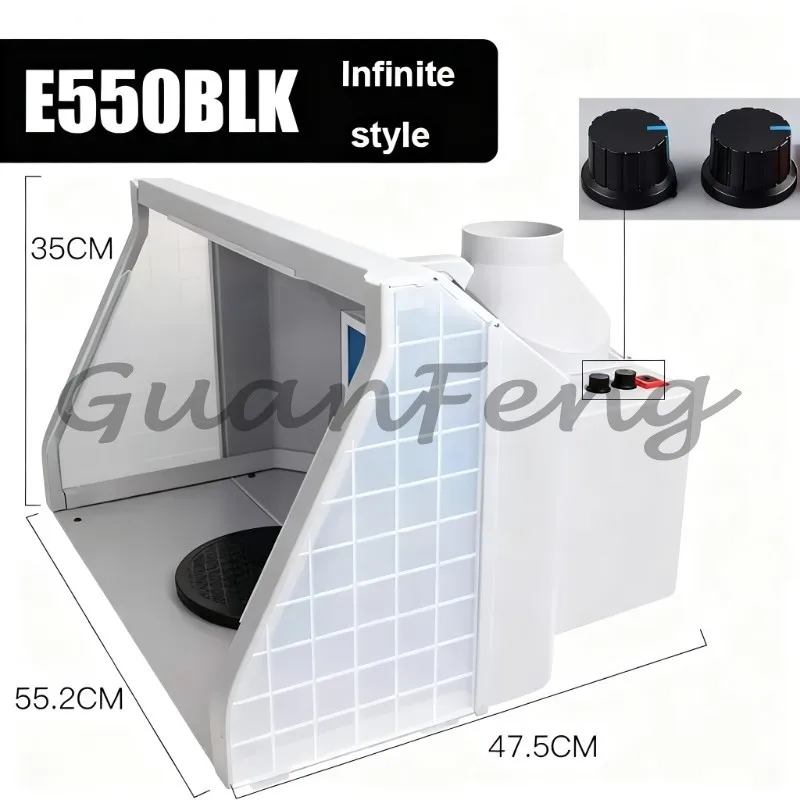 DIY Art Craft Spray Booth Filter Set, Hobby  Accessory for LED Light Painting Exhaust Fan