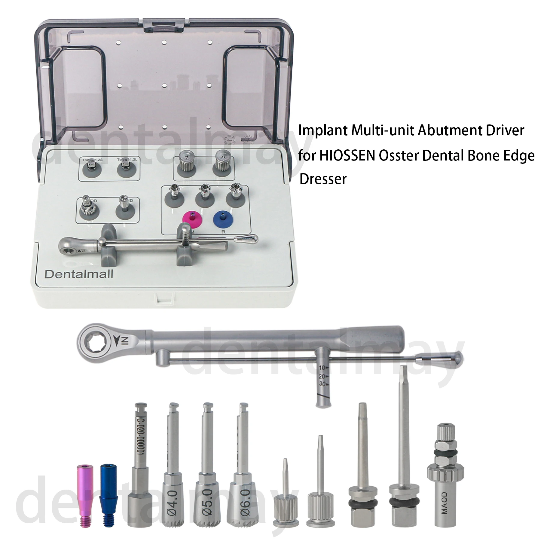 Dental Implant Abutments Driver Screwdriver Torque Screw for HIOSSEN Osster Bone Edge Dresser