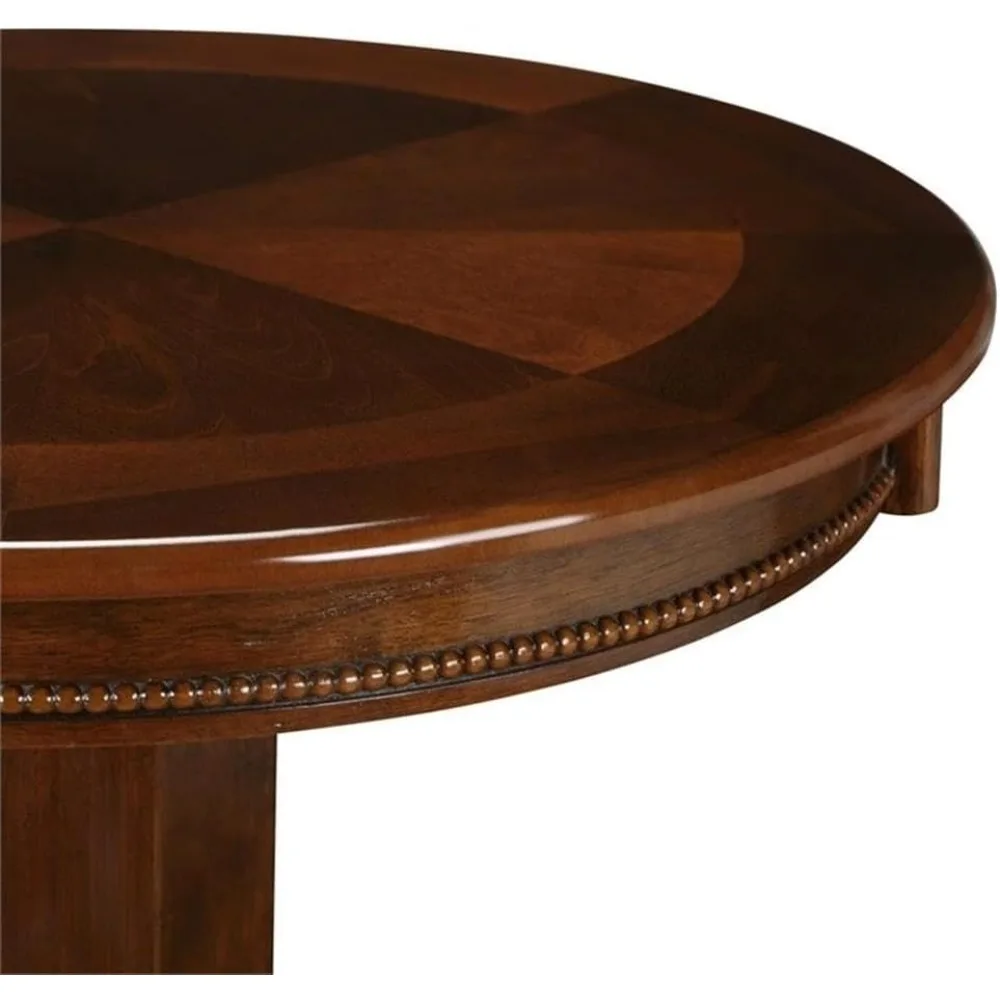 BOWERY HILL Tavolo da pub tradizionale in legno con artigli e piedini a sfera in cappuccino