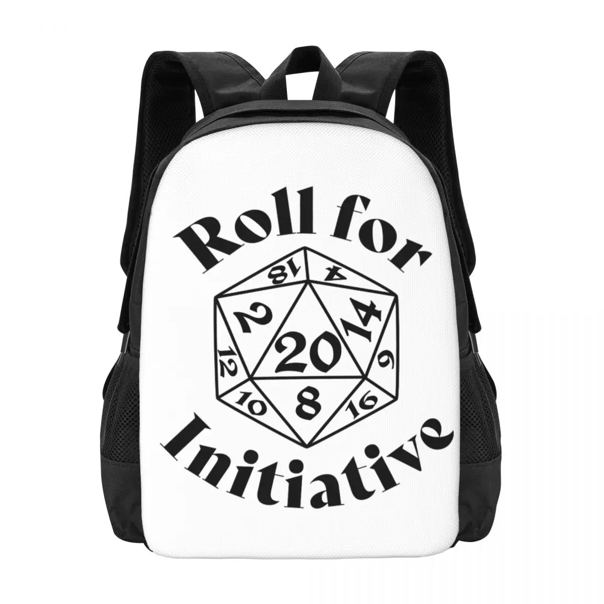 

Рюкзак для игры в D&D (Roll For Initiative), хит продаж, вместительный, школьный ранец для детей, сумка через плечо для мужчин и женщин