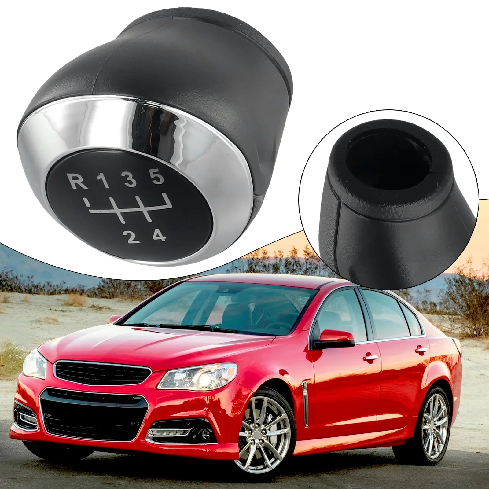 Car Decor For Chevrolet Onix 13-20/Prisma 13-19 Shift Handball 1 Pc 5 Speed Black For Sonic 12-14/Cobalt 12-20