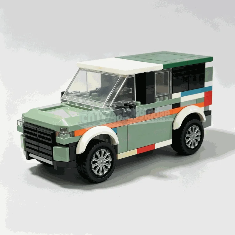 246Parts Off-Road Explorer SUV MOC Building Blocks Adventure Cross-Country Car DIY Assembly Brick Model Display Collectible Toy