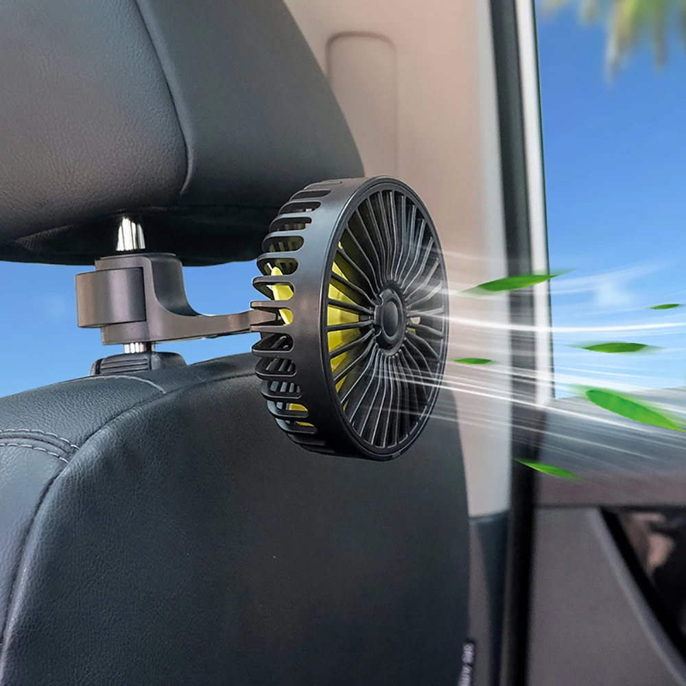 

Universal Mini Car Seat Fan Single Head 360° Adjustable Cooling Fan Electrical Appliances USB Charging For Truck SUV RV